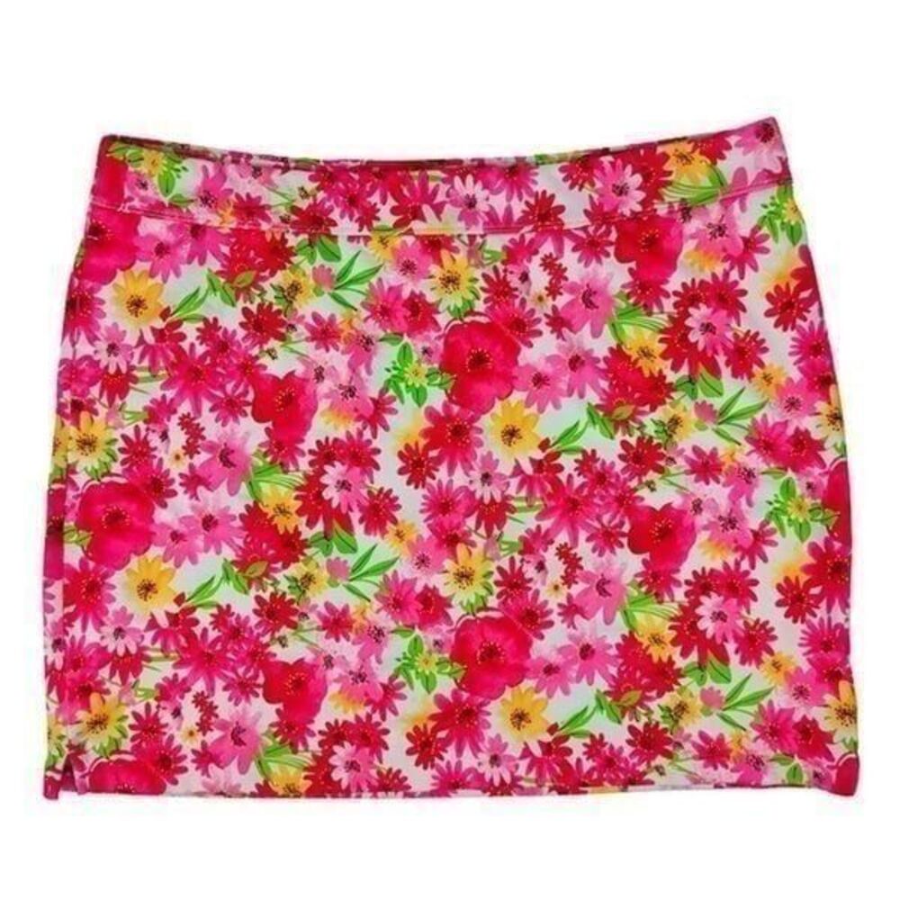 Greg Norman Women’s Floral Print Skort (Red)  G2S7H380